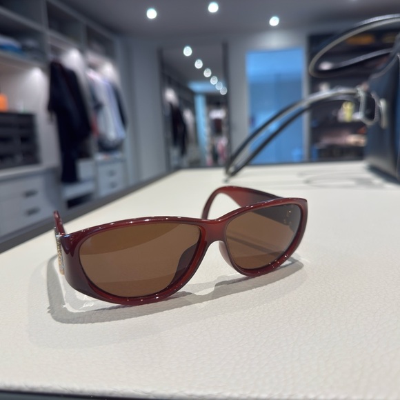 Women's Red DIOR Sunglasses - Picture 2 of 4